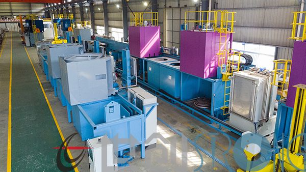 智能柔性化熱處理生產線的管理系統具備國際先進的熱處理工藝