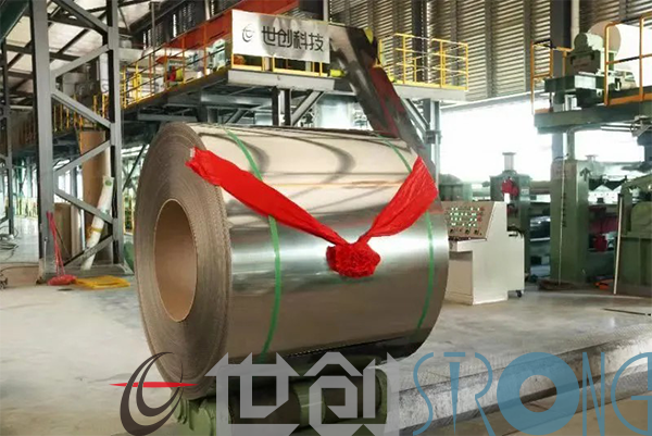 世創(chuàng)科技生產(chǎn)的連續(xù)式不銹鋼帶材退火生產(chǎn)線以中國速度迅速落戶陽江宏旺生產(chǎn)基地。